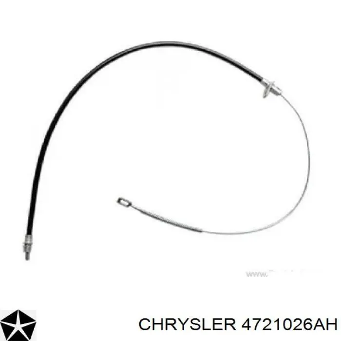 4721026AH Chrysler cable de freno de mano trasero derecho