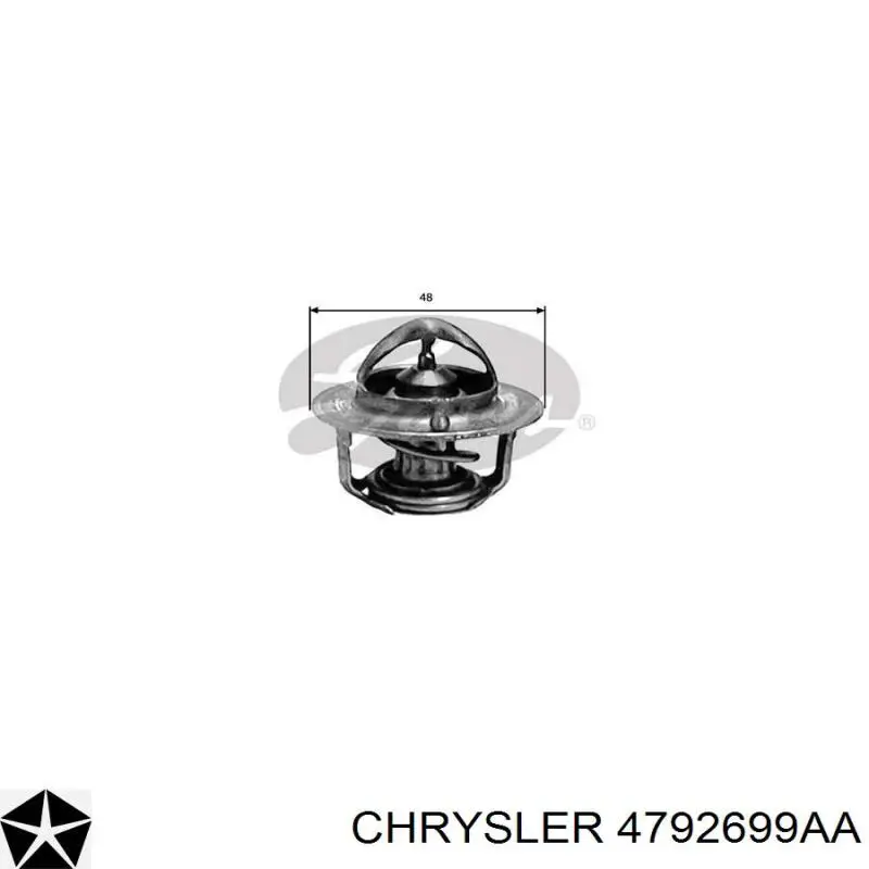 4792699AA Chrysler termostato, refrigerante