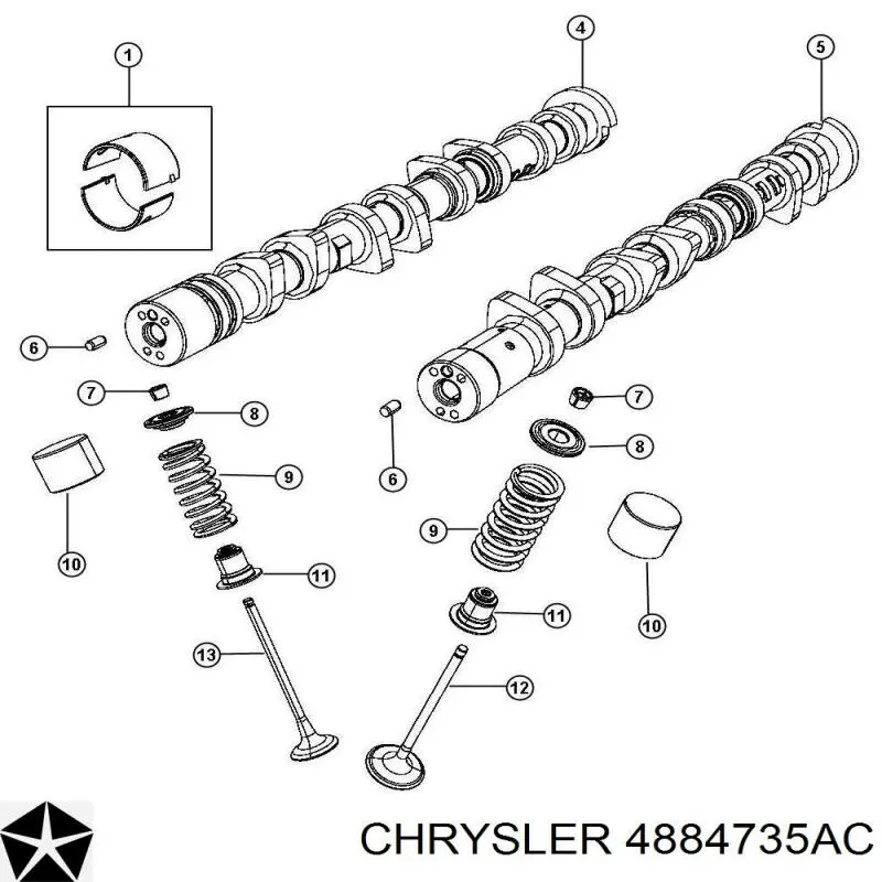  Árbol de levas admisión para Dodge Caliber PM