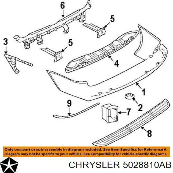  Absorbente parachoques delantero para Dodge Challenger 