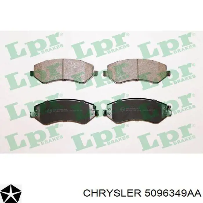 5096349AA Chrysler pastillas de freno delanteras