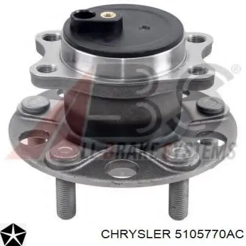 5105770AC Chrysler cubo de rueda trasero