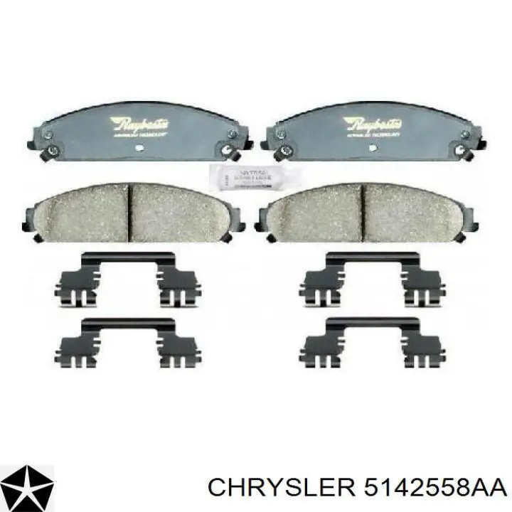 5142558AA Chrysler pastillas de freno delanteras