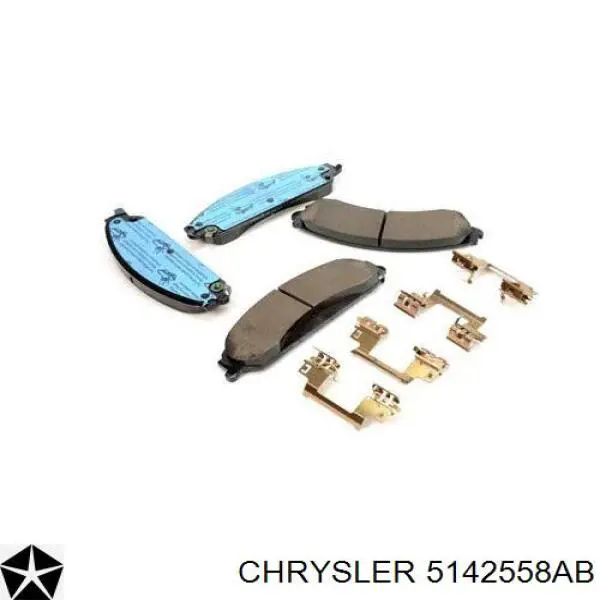 5142558AB Chrysler pastillas de freno delanteras