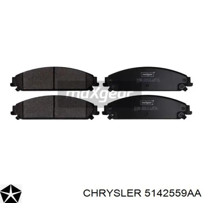 5142559AA Chrysler pastillas de freno delanteras