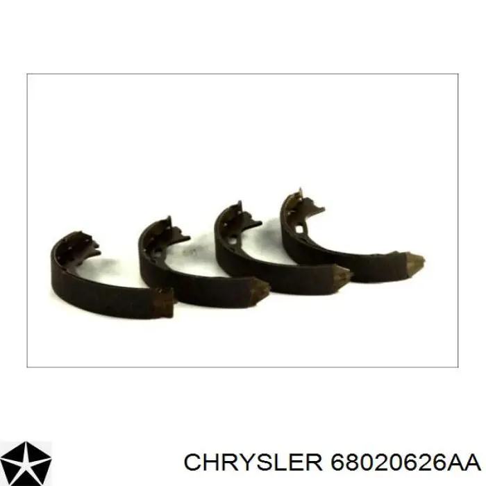 68020626AA Chrysler juego de zapatas de frenos, freno de estacionamiento