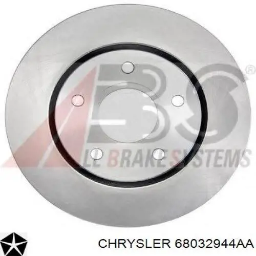 68032944AA Chrysler freno de disco delantero