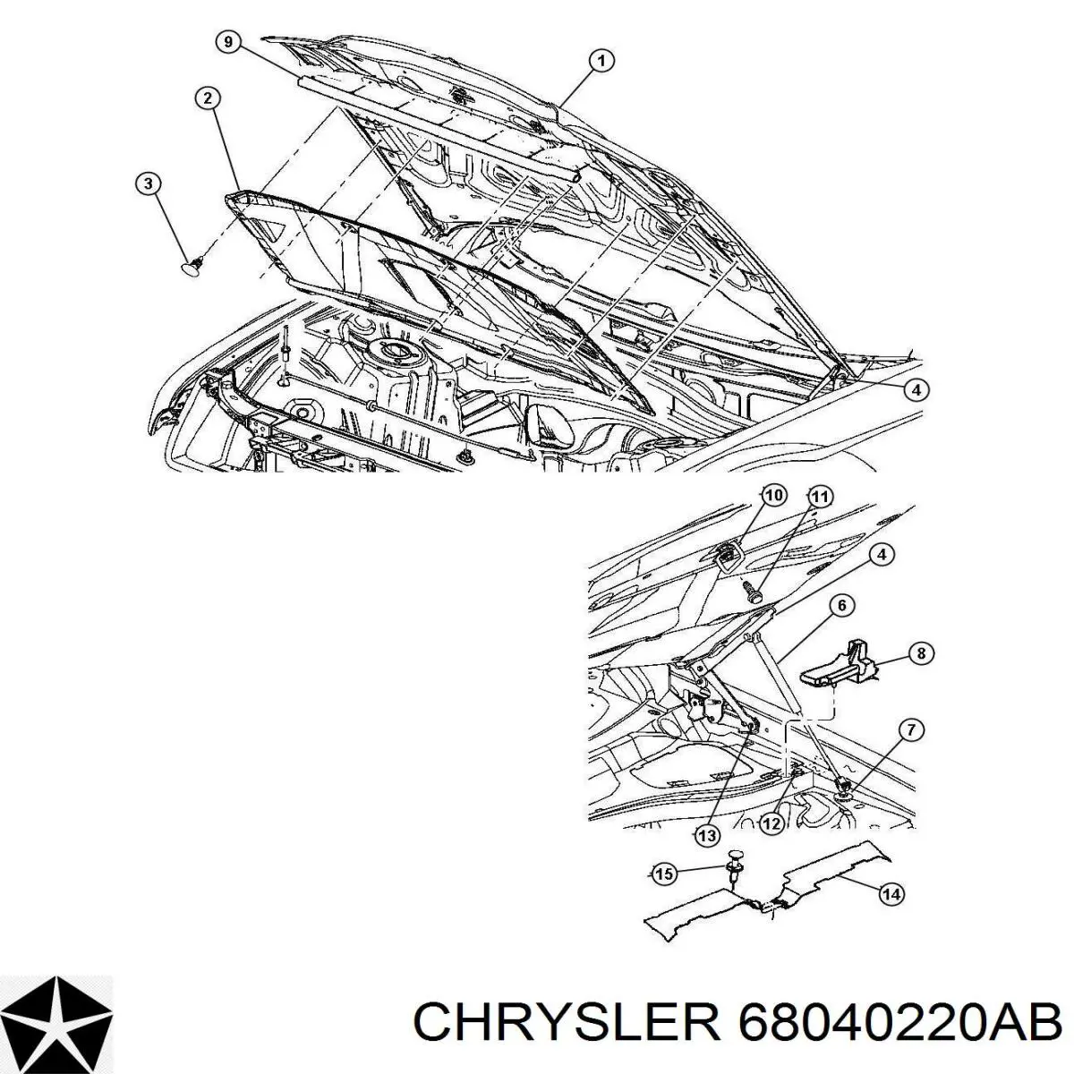  Sello Del Capo para Dodge Challenger 