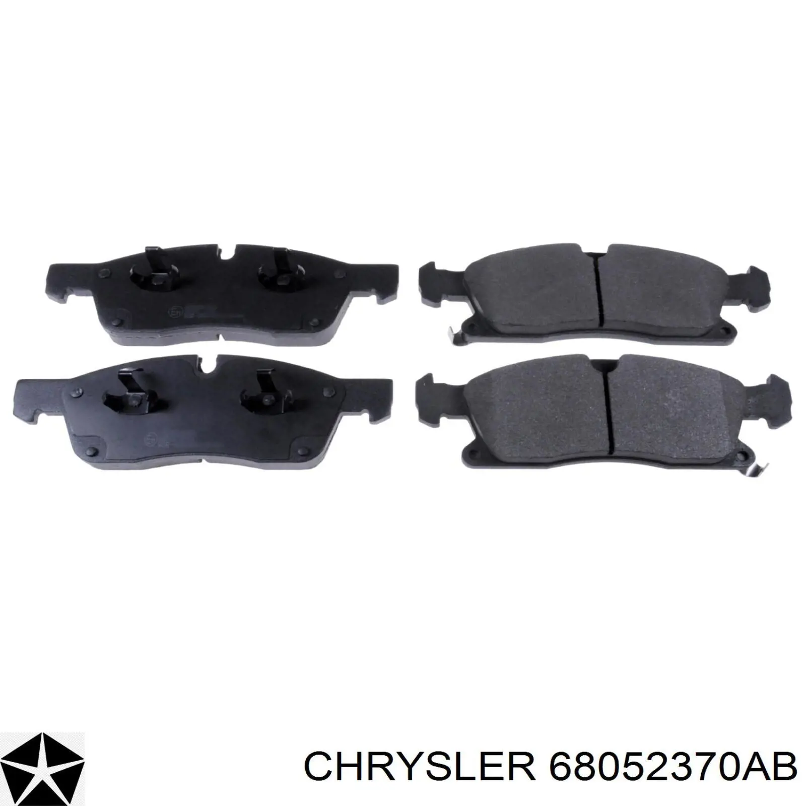 68052370AB Chrysler pastillas de freno delanteras