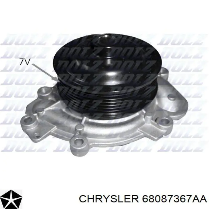 68087367AB Chrysler bomba de agua