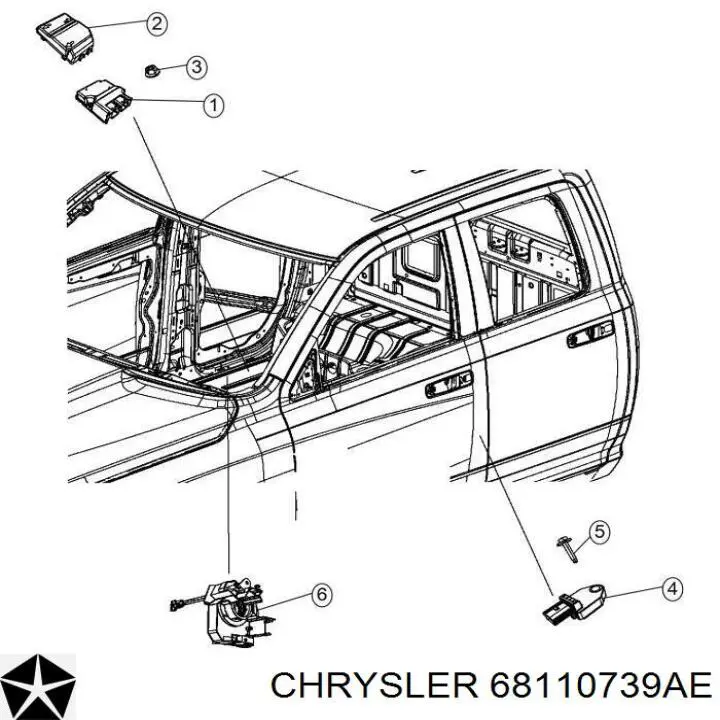 68110739AE Chrysler 