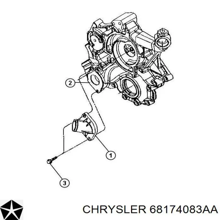 68174083AA Chrysler termostato, refrigerante