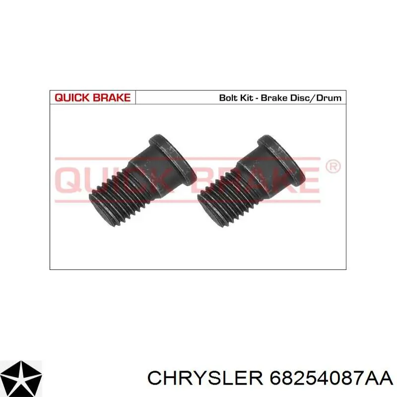 68254087AA Chrysler freno de disco delantero