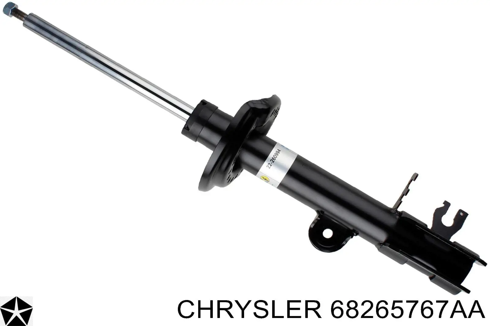 68265767AA Chrysler amortiguador trasero derecho