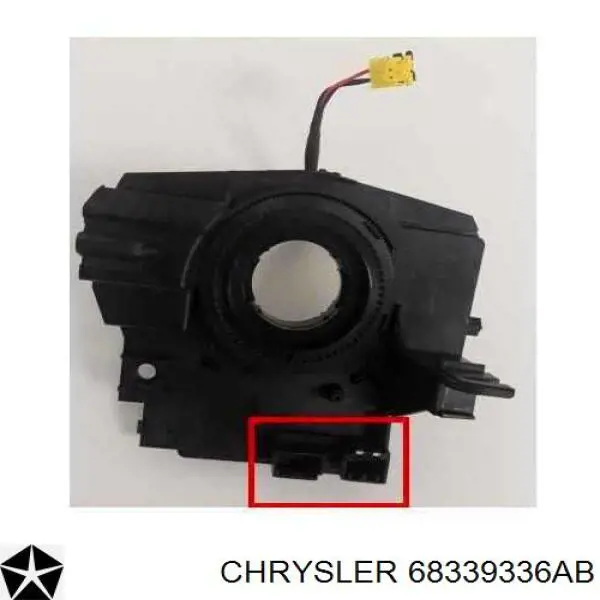 68339336AB Chrysler anillo airbag del volante