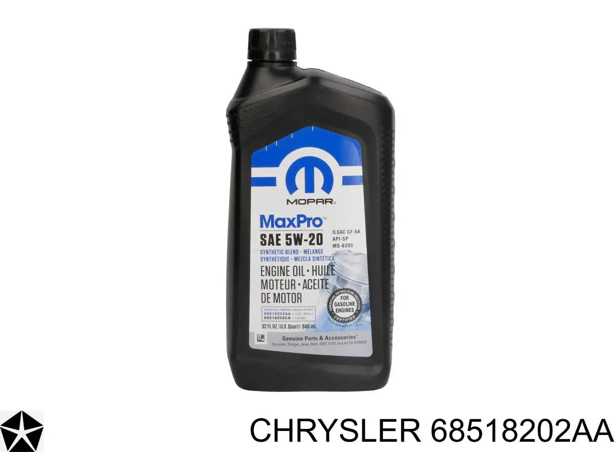 68518202AA Chrysler aceite de motor