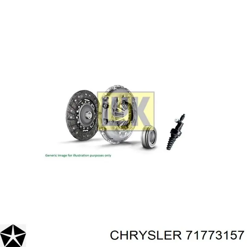 71773157 Chrysler kit de embrague (3 partes)