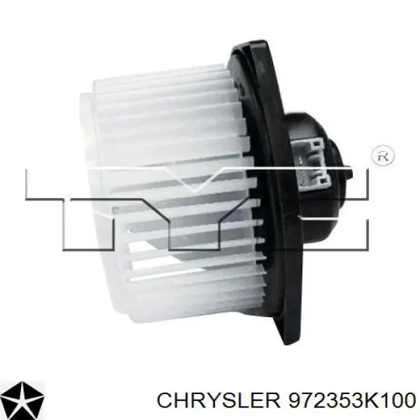 972353K100 Chrysler resitencia, ventilador habitáculo