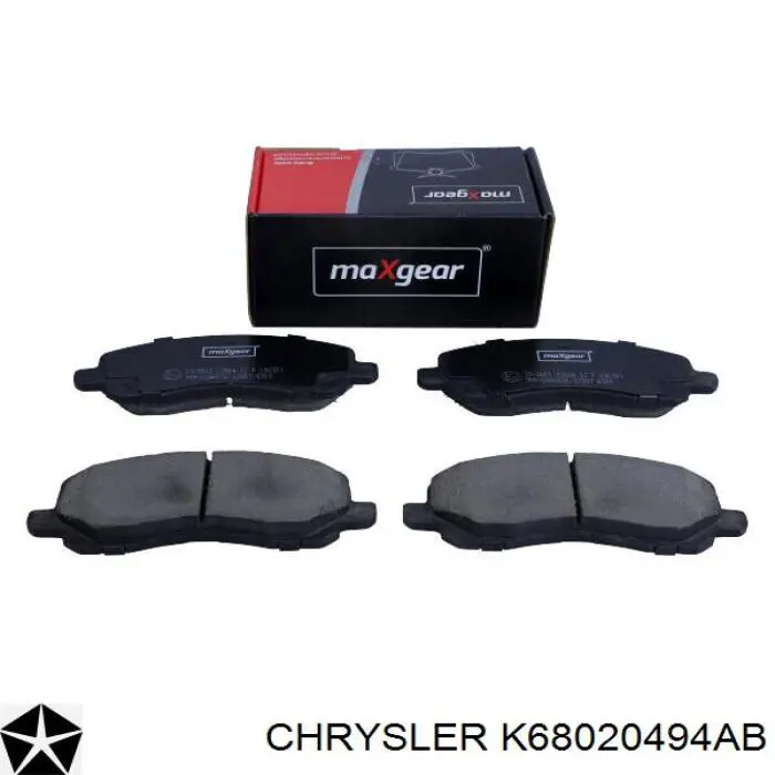 K68020494AB Chrysler pastillas de freno delanteras