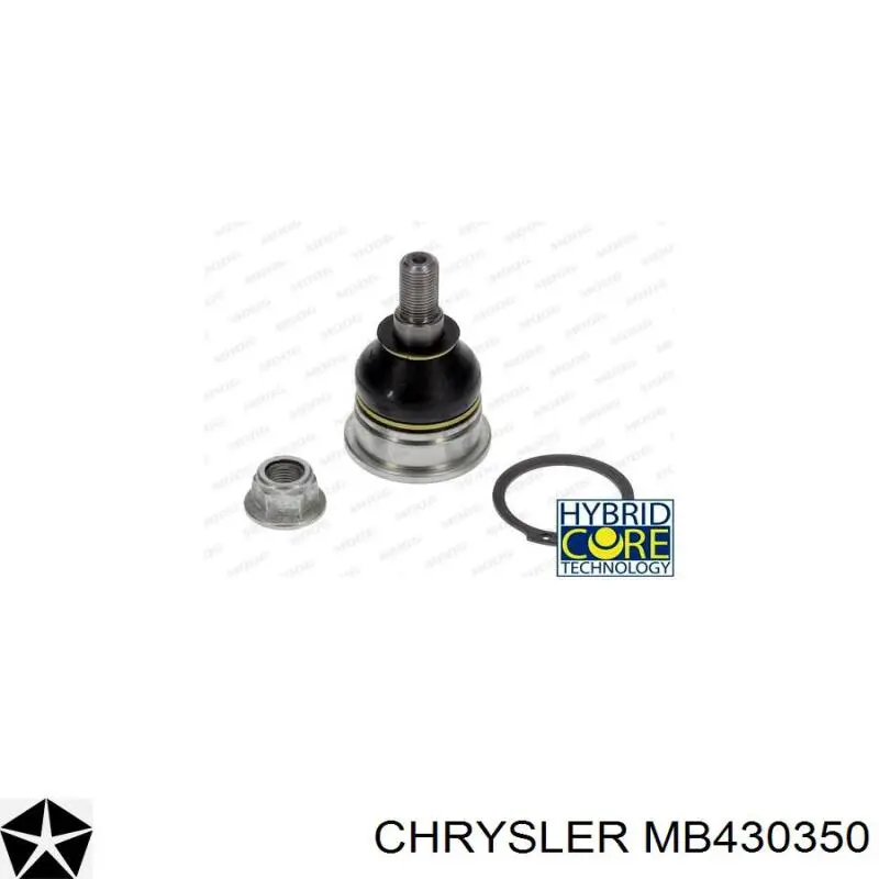 MB430350 Chrysler barra oscilante, suspensión de ruedas delantera, inferior izquierda