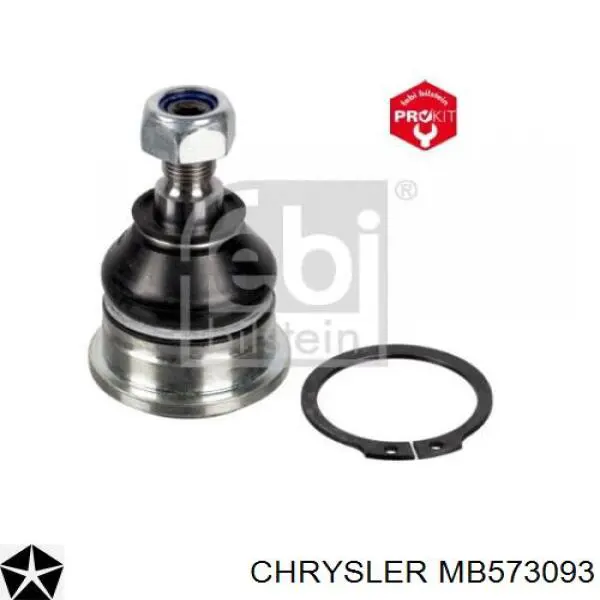 MB573093 Chrysler barra oscilante, suspensión de ruedas delantera, inferior izquierda