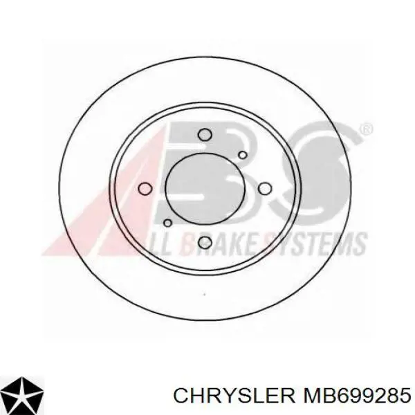 MB699285 Chrysler freno de disco delantero