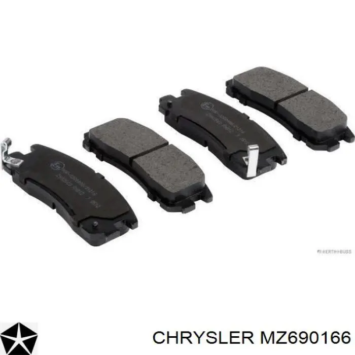 MZ690166 Chrysler pastillas de freno traseras