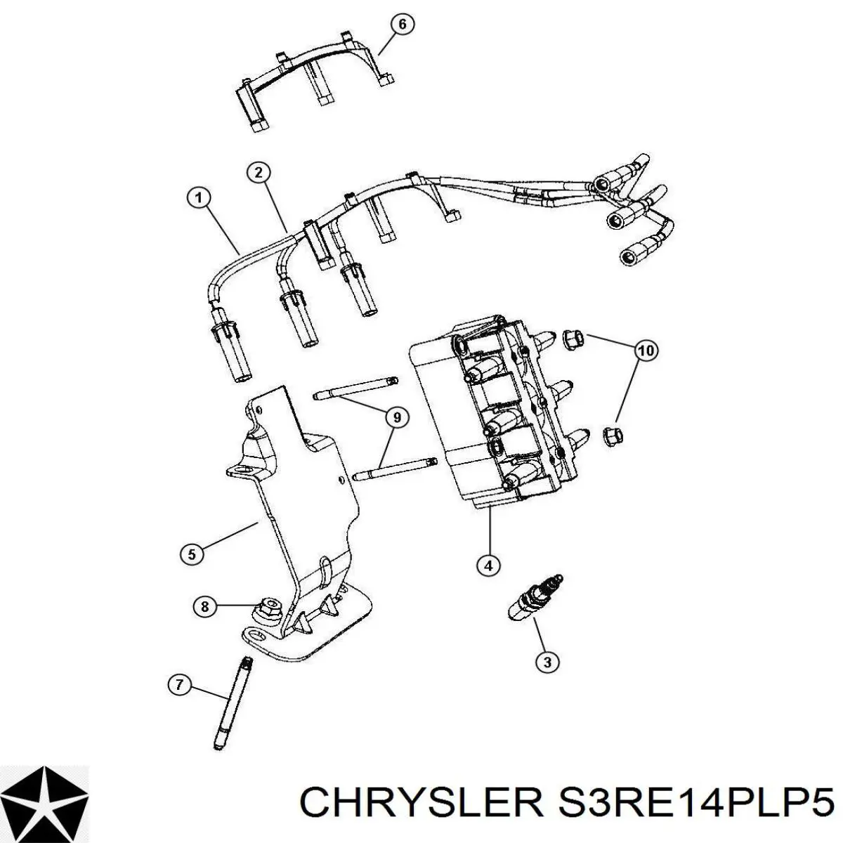 S3RE14PLP5 Chrysler bujía de encendido