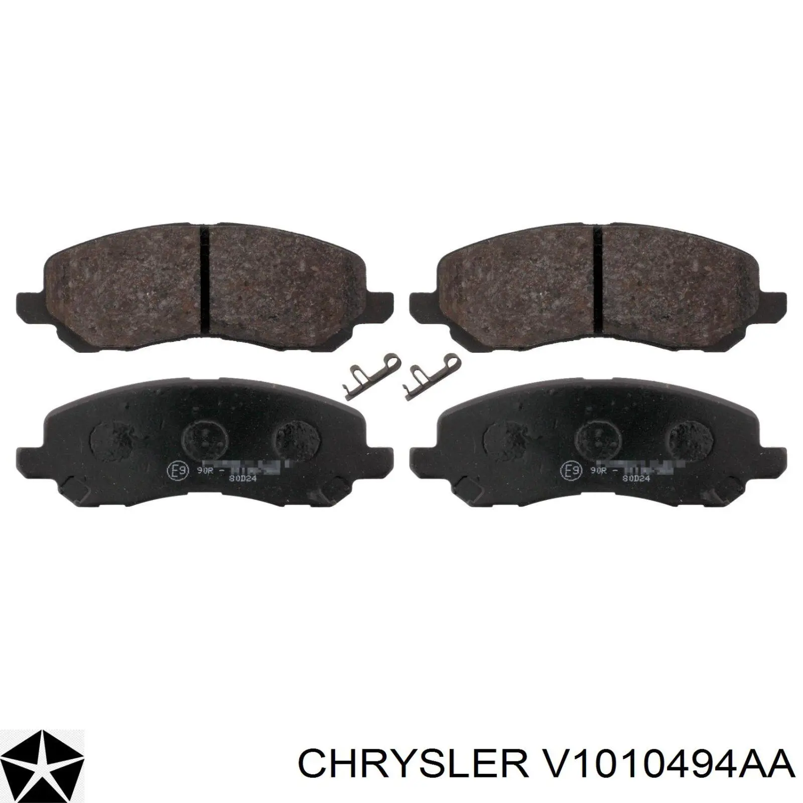 V1010494AA Chrysler pastillas de freno delanteras