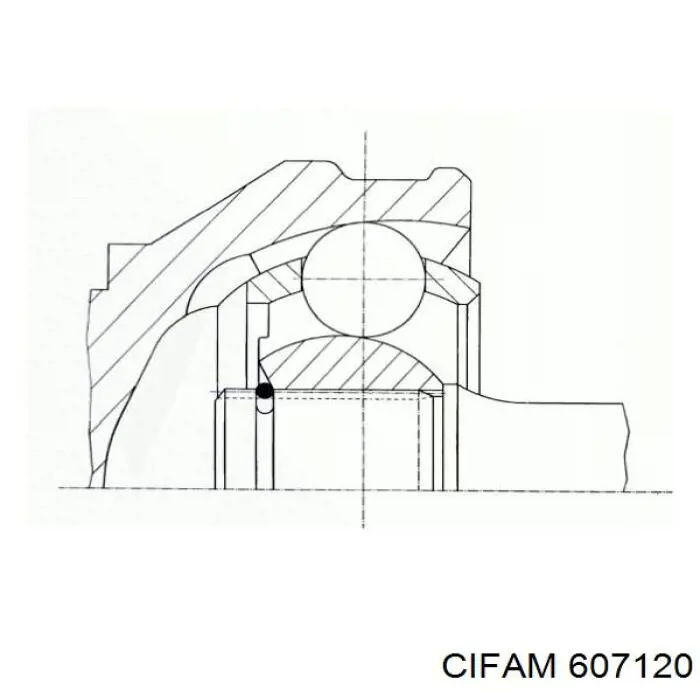 607-120 Cifam junta homocinética exterior delantera