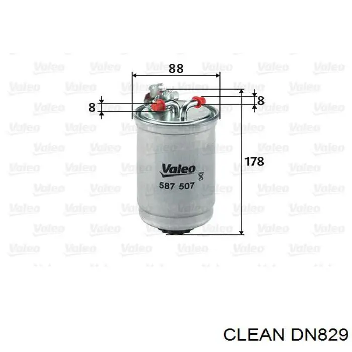 DN829 Clean filtro combustible