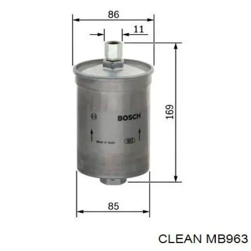 MB963 Clean filtro combustible