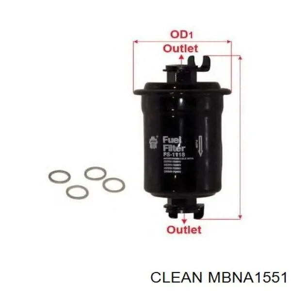 MBNA1551 Clean filtro combustible