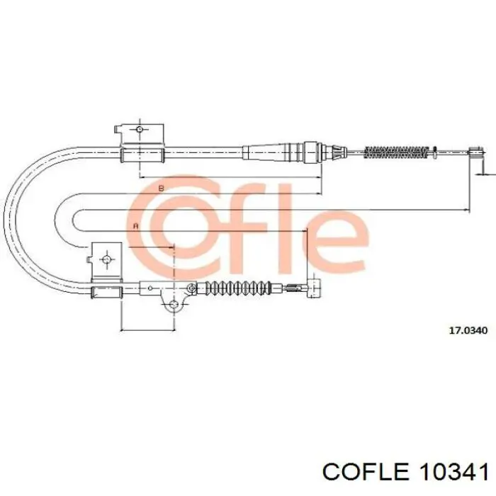 10341 Cofle cable de embrague