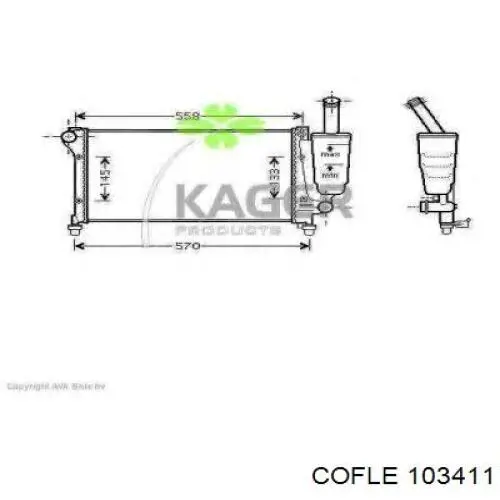 10.3411 Cofle cable de embrague