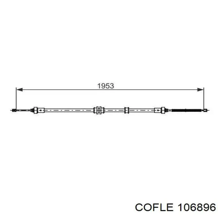  Cable de freno de mano trasero derecho/izquierdo para Dacia Lodgy JS