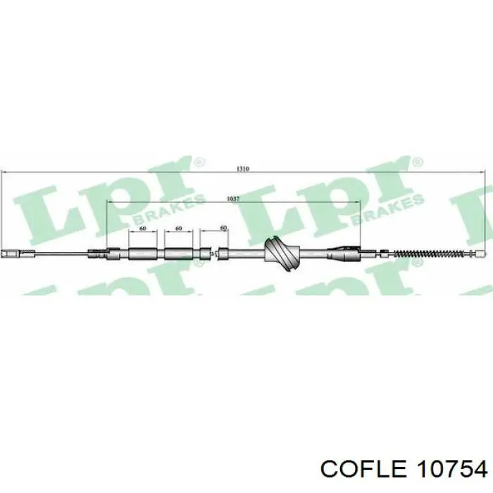  Cable de freno de mano trasero derecho para Audi 90 89, 89Q, 8A, B3