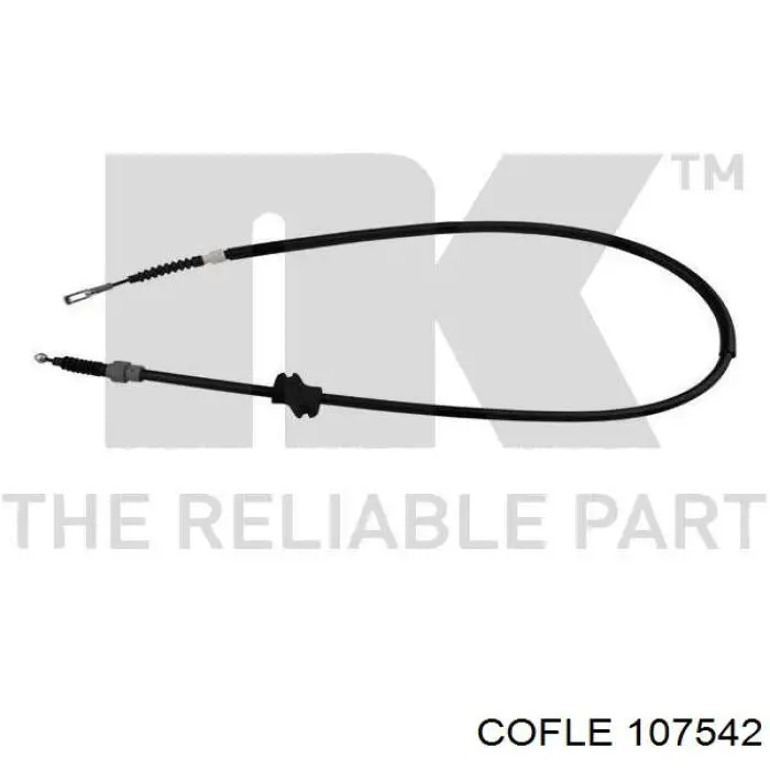 10.7542 Cofle cable de freno de mano trasero derecho