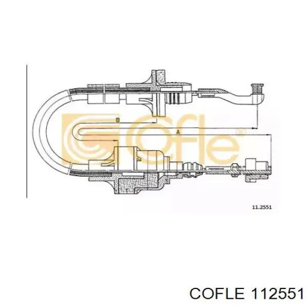 11.2551 Cofle cable de embrague