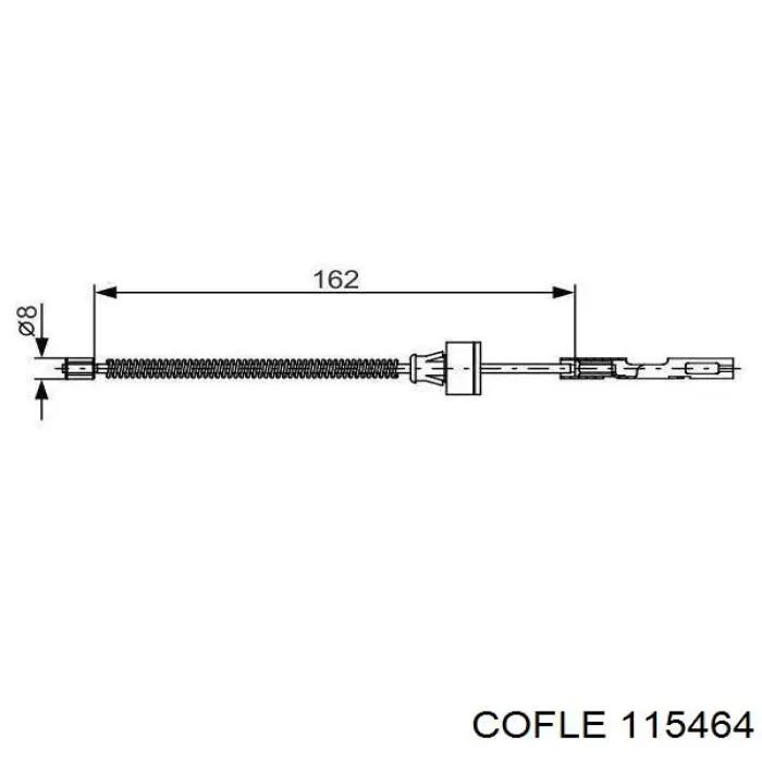  Cable de freno de mano trasero derecho/izquierdo para Mazda 2 DE