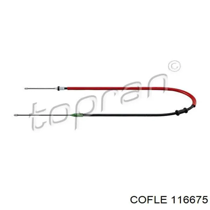 11.6675 Cofle cable de freno de mano trasero izquierdo