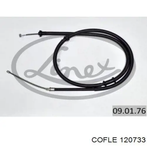 12.0733 Cofle cable de freno de mano trasero izquierdo