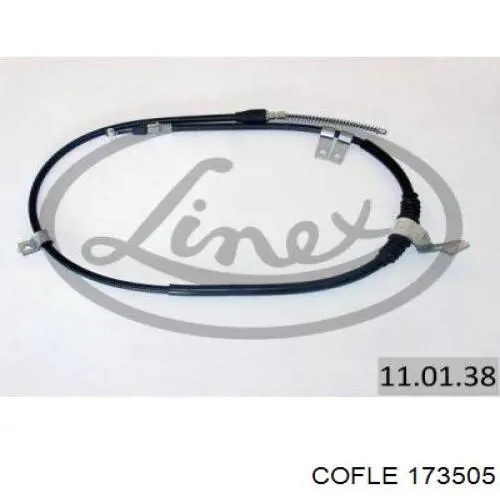 17.3505 Cofle cable de freno de mano trasero derecho