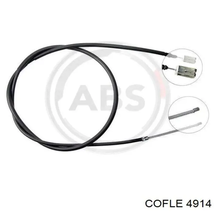 4914 Cofle cable de freno de mano trasero derecho