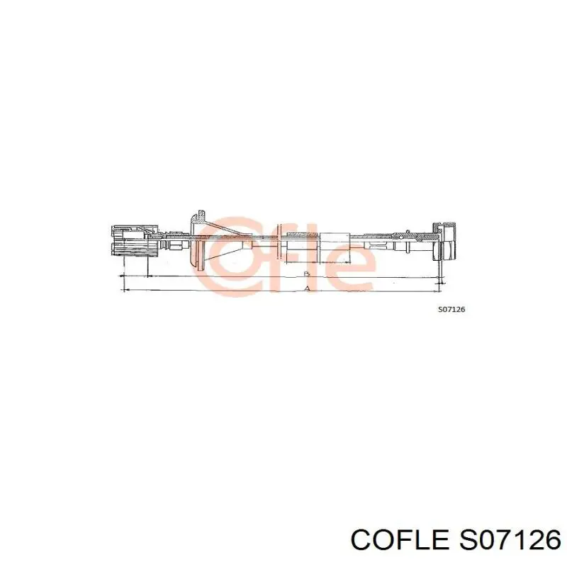 S07126 Cofle cable para velocimetro