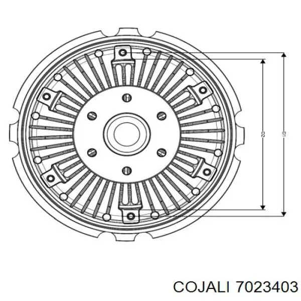 7023403 Cojali embrague, ventilador del radiador