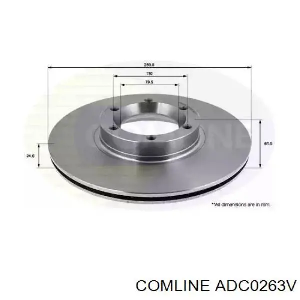 ADC0263V Comline freno de disco delantero