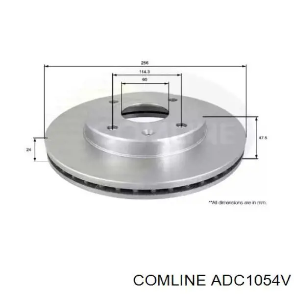 ADC1054V Comline freno de disco delantero