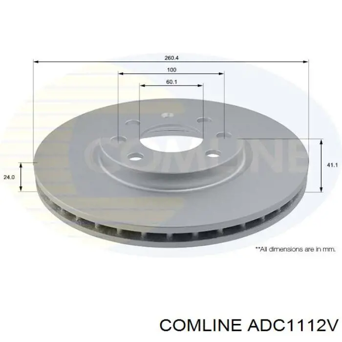 ADC1112V Comline freno de disco delantero