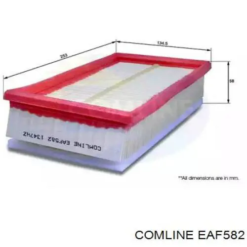 EAF582 Comline filtro de aire